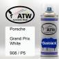Preview: Porsche, Grand Prix White, 908 / P5: 400ml Sprühdose, von ATW Autoteile West.